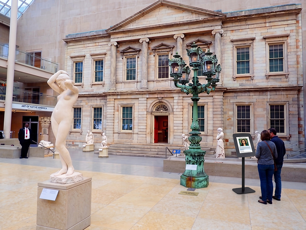 ArtSense kiosk placed in a museum resting area