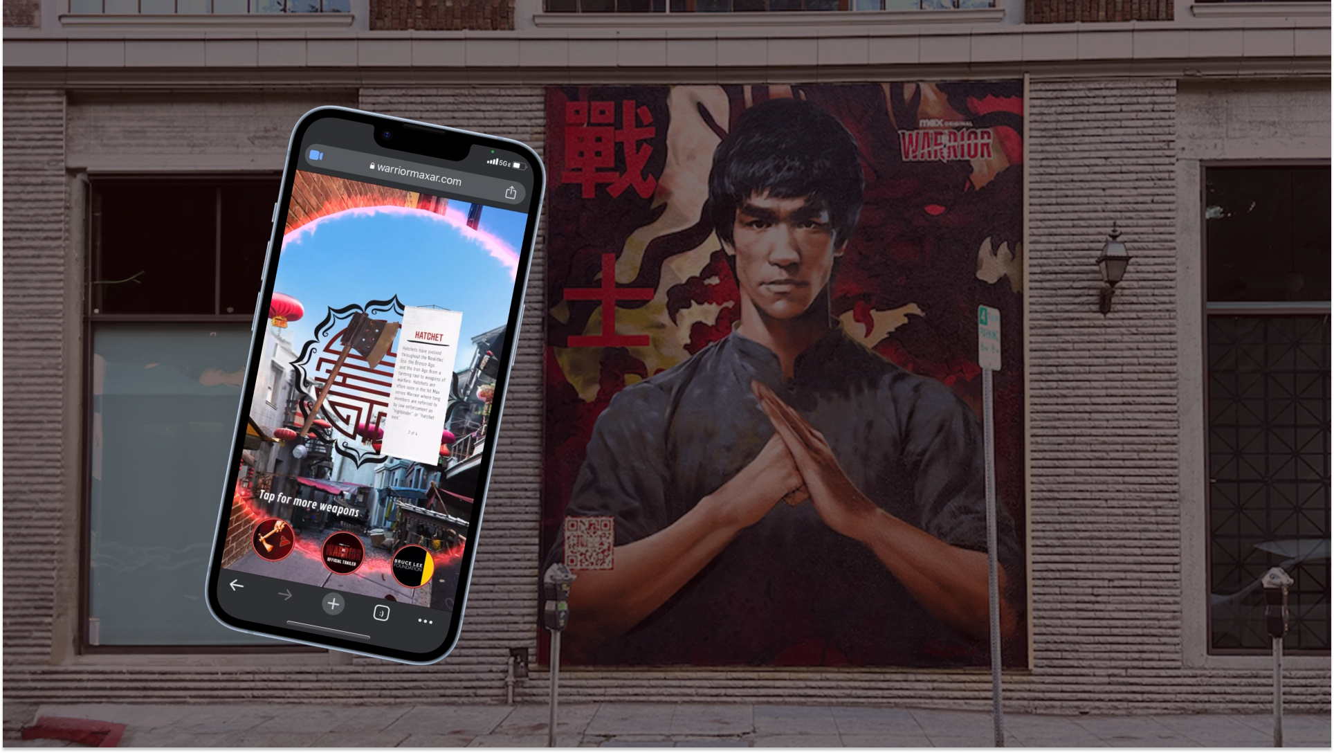 Warrior AR mural, HBO x Cashmere